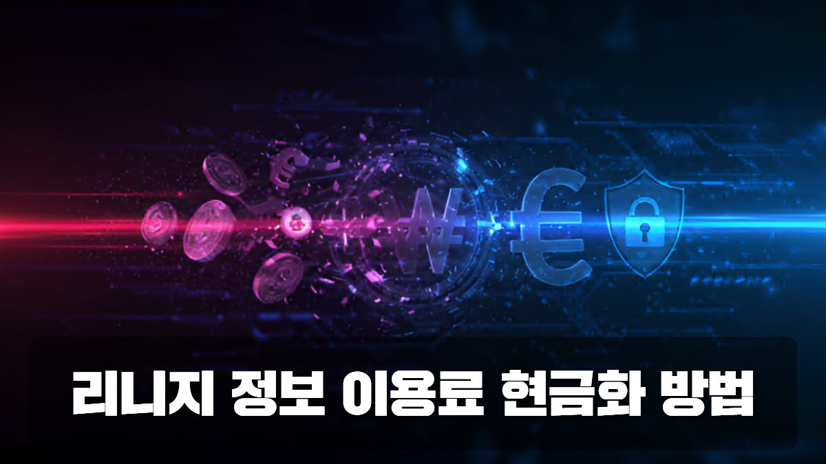 리니지 정보이용료 현금화