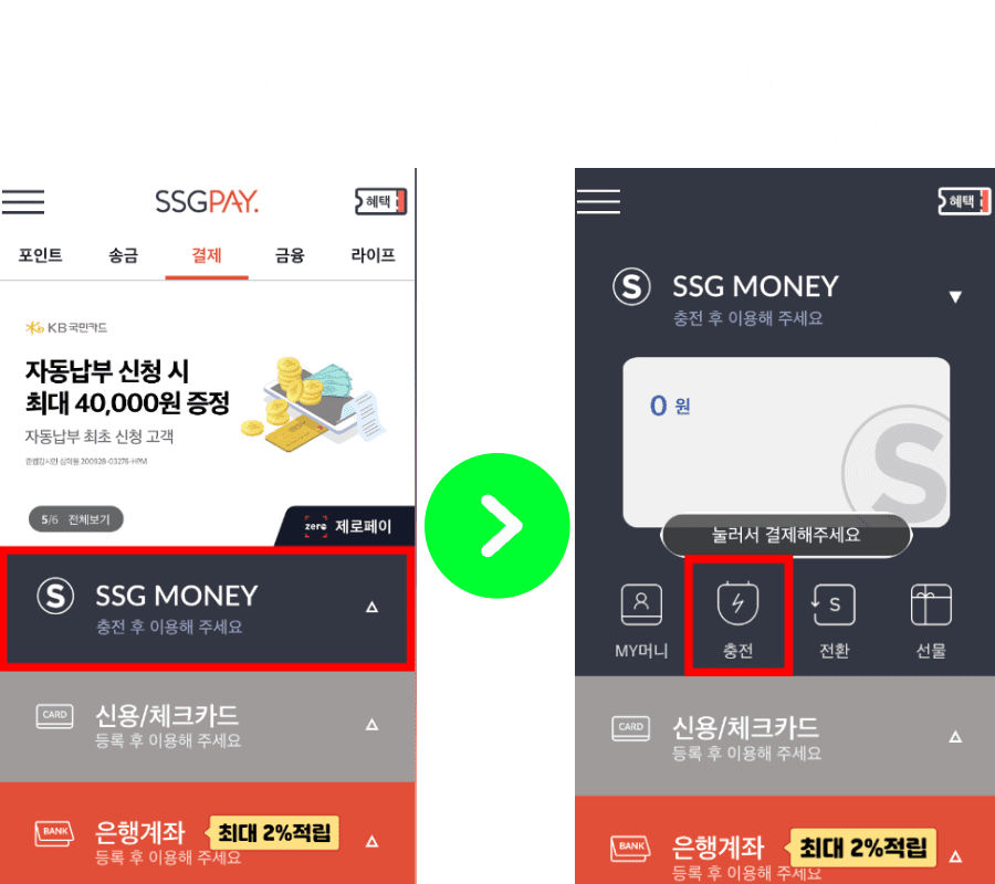 신세계 상품권 SSG 머니 전환 방법