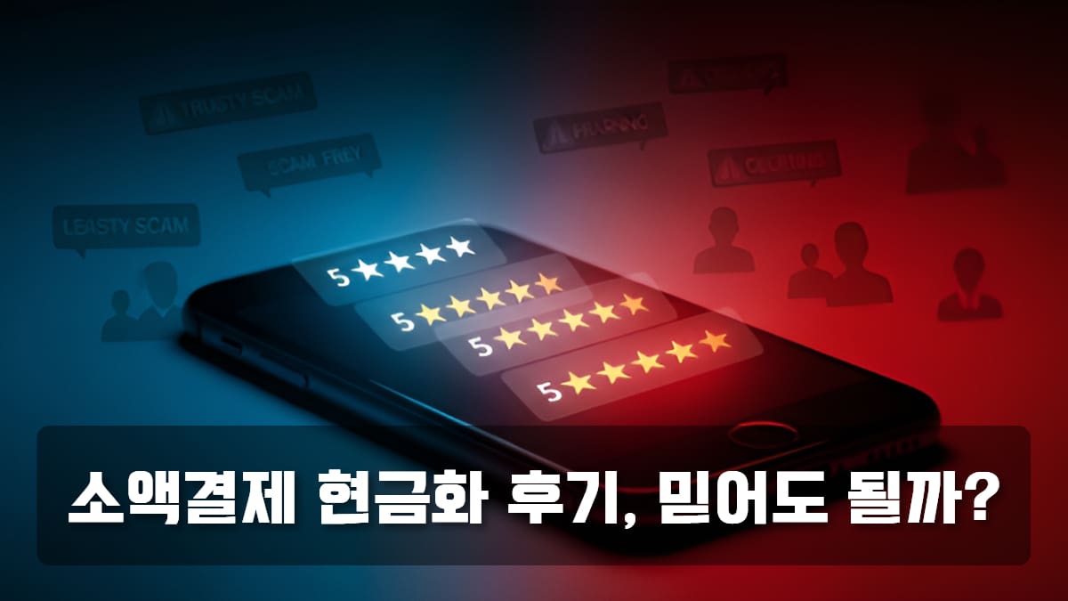 소액결제 현금화 후기